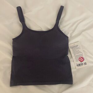 Lululemon Ebb to Street Scoop-Neck Cropped Tank Top - nightfall